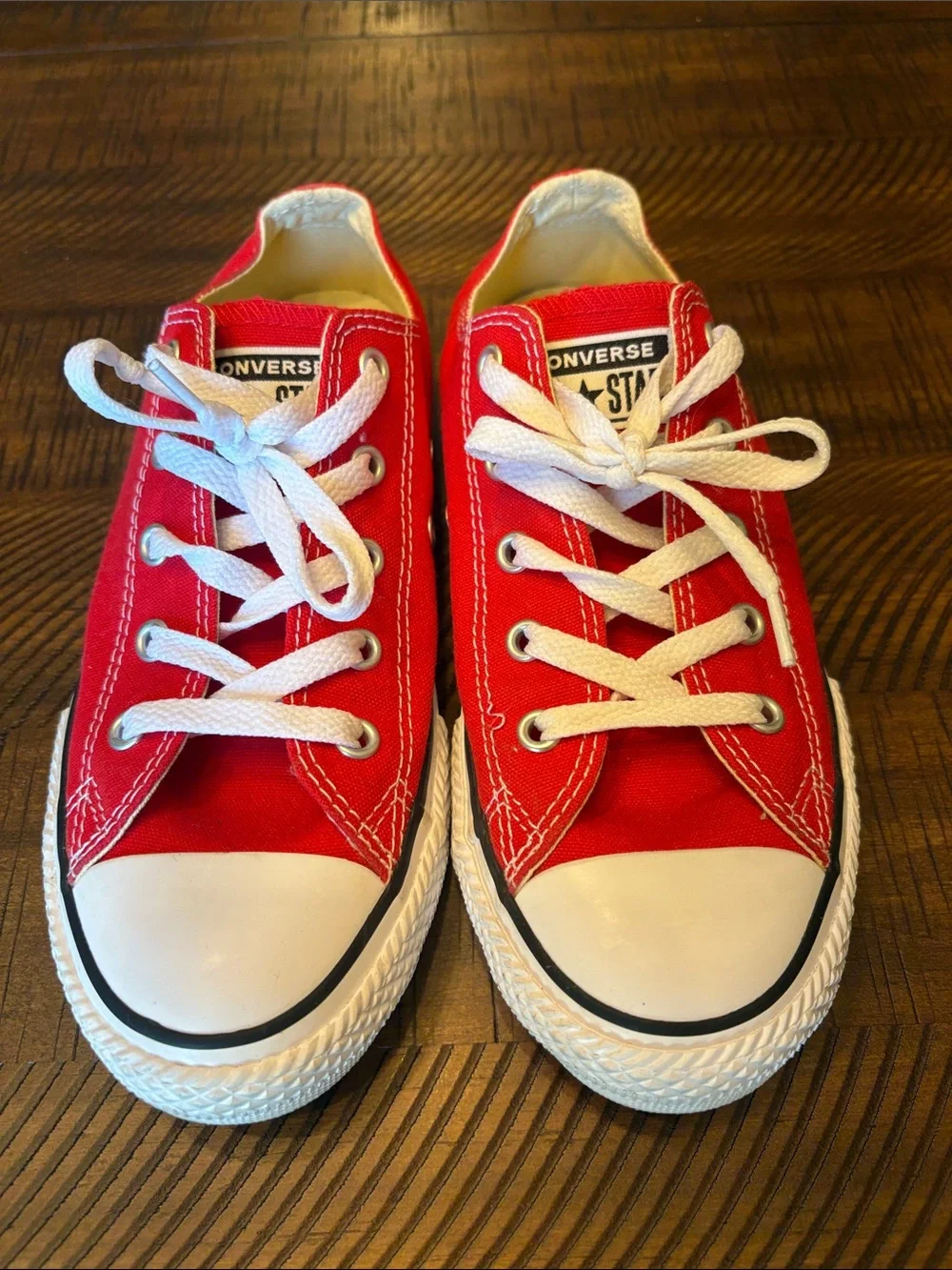 Converse Kids Low-Top Canvas Sneakers - Red